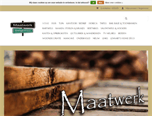 Tablet Screenshot of maatwerksteigerhout.nl